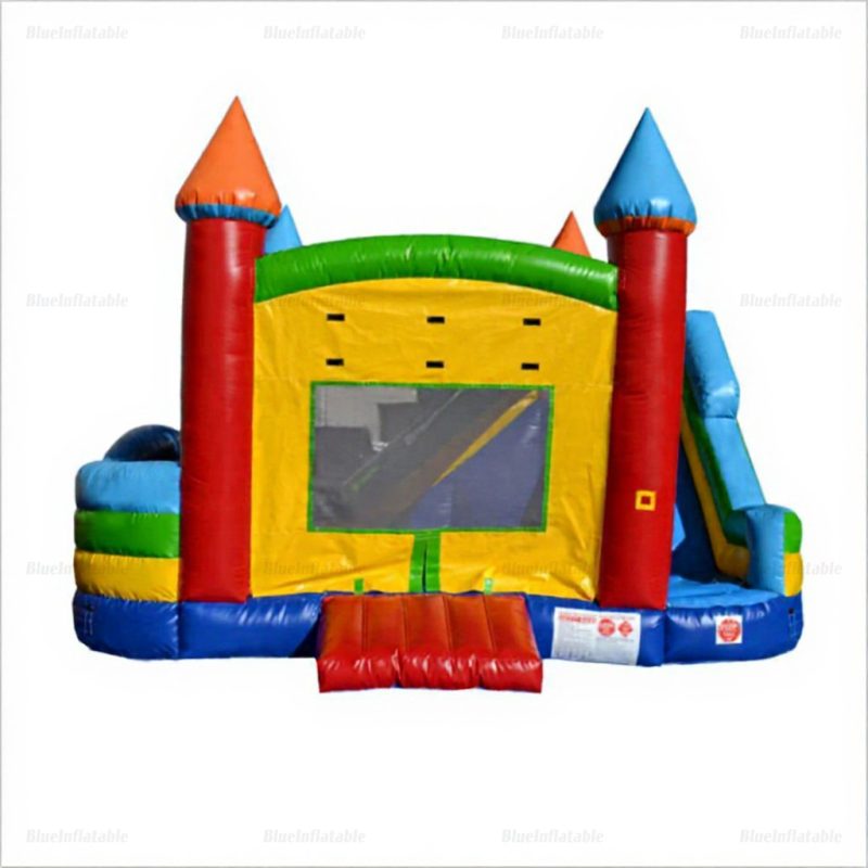 Rainbow Inflatable Bounce House & Slide Combo