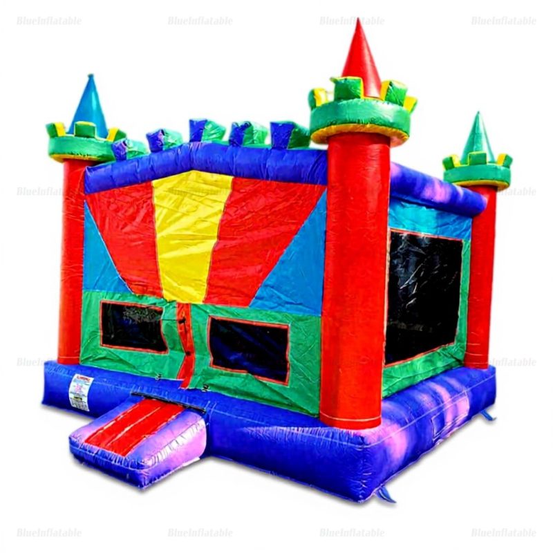 Rainbow Inflatable Bouncer Play Yard for Parties