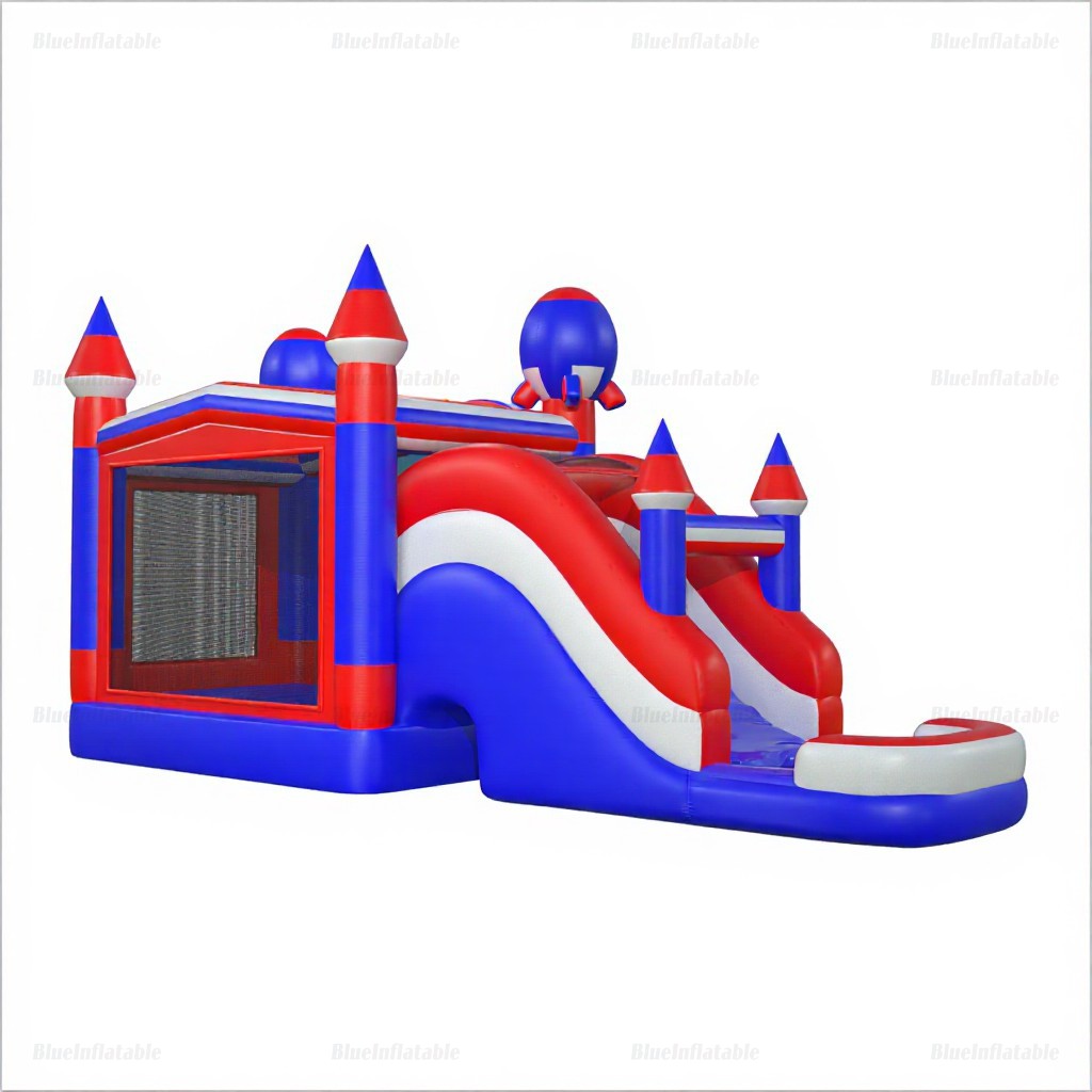 Rocket Inflatable Bounce House & Water Slide Combo with Pool - Image 3