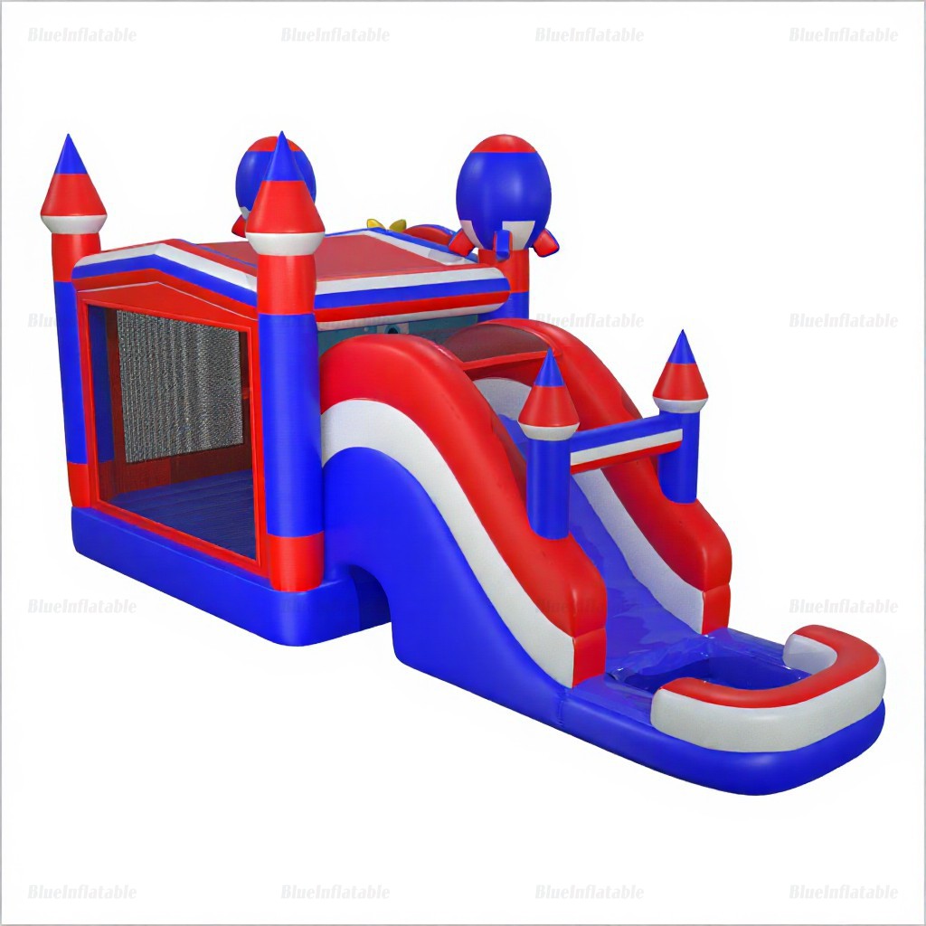 Rocket Inflatable Bounce House & Water Slide Combo with Pool - Image 6