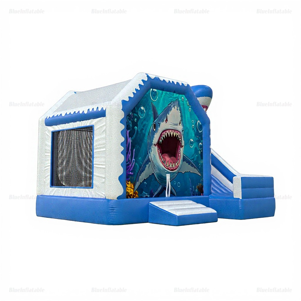 Shark Party Inflatable Slide & Bounce House Rental - Image 2