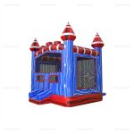 Patriotic Inflatable Backyard Bounce House Slide