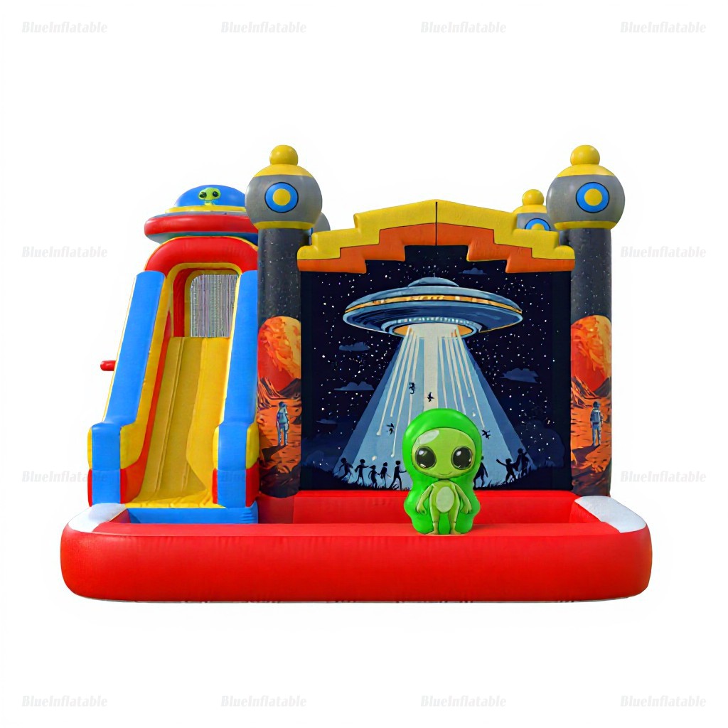 Space Bounce House & Pool Slide Combo Rental - Image 5