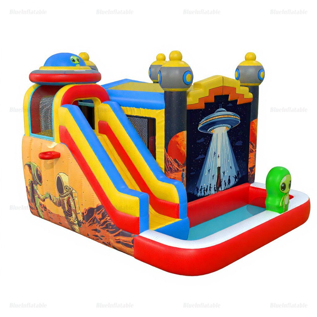 Space Bounce House & Pool Slide Combo Rental - Image 6