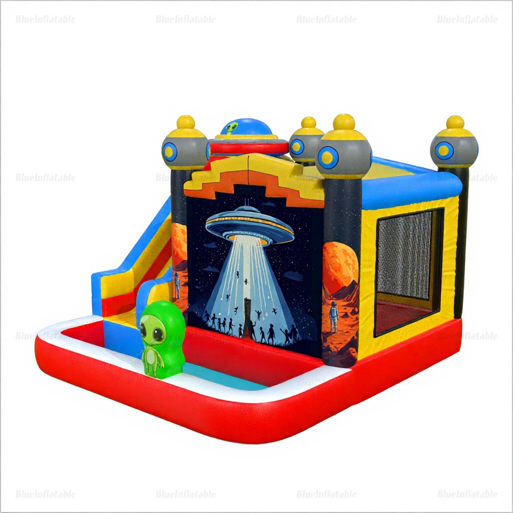 Space Bounce House & Pool Slide Combo Rental - Image 7