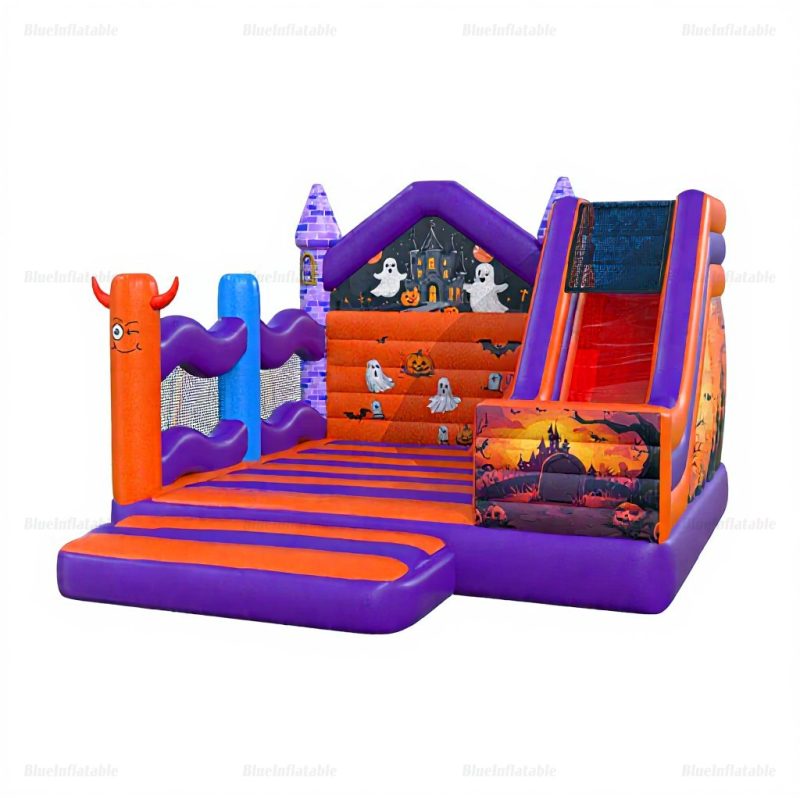 Halloween Inflatable Bounce House with Slide Combo