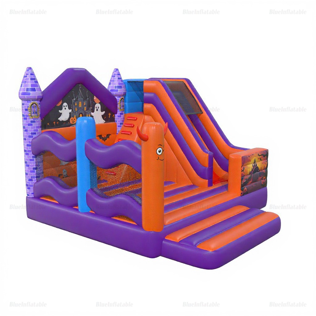 Halloween Inflatable Bounce House with Slide Combo - Image 6