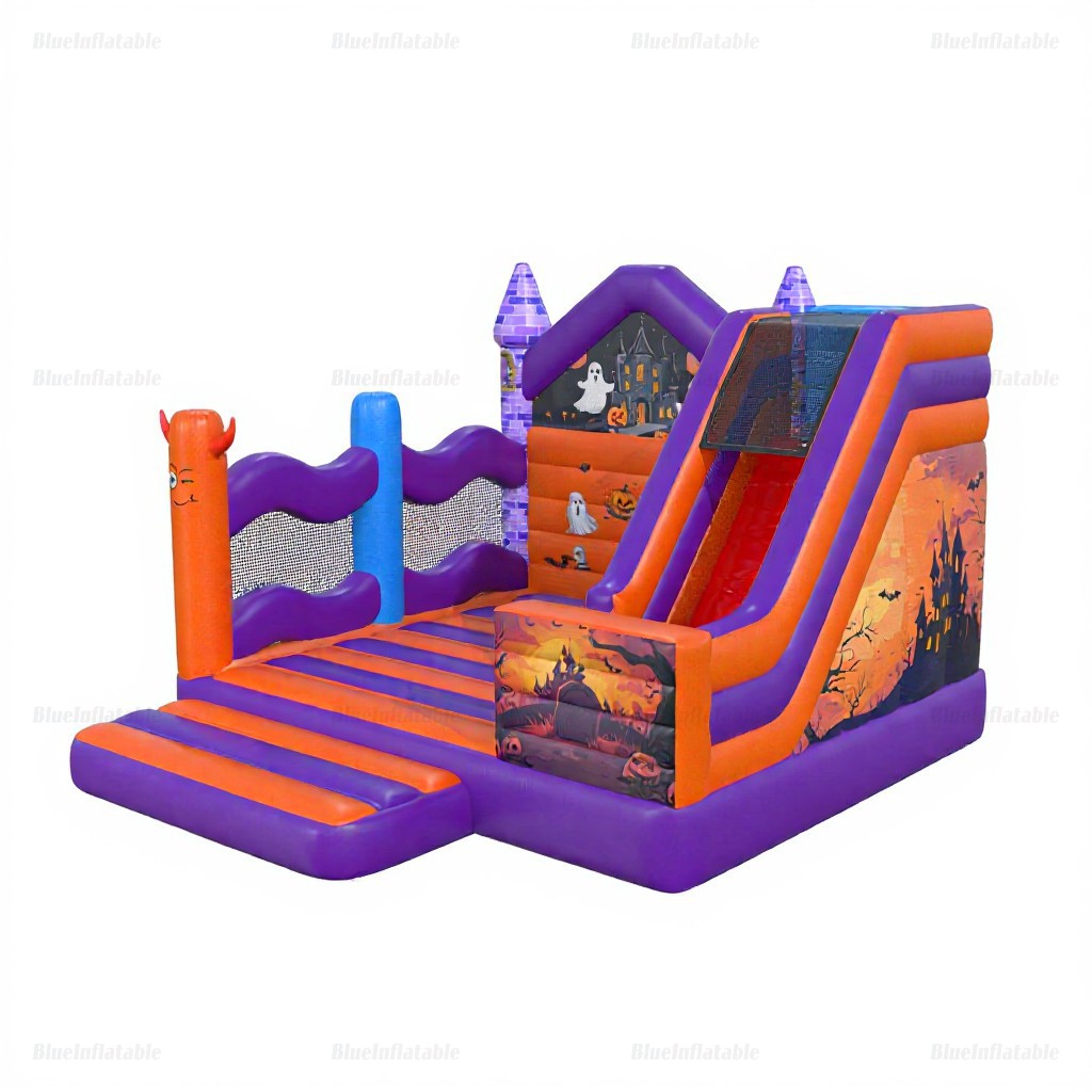 Halloween Inflatable Bounce House with Slide Combo - Image 7