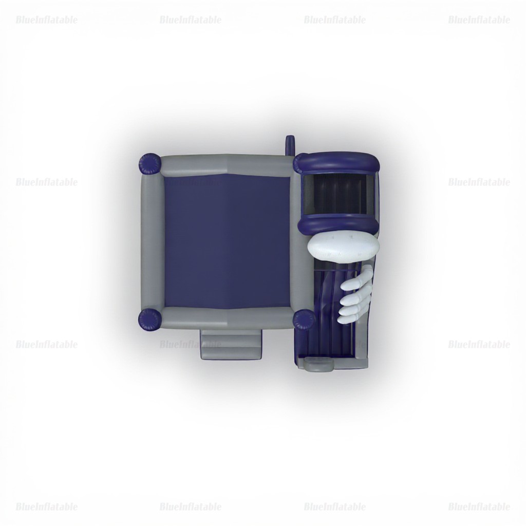 Haunted Skeleton Inflatable Bounce House with Slide - Image 3