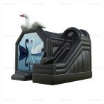 Swan Lake Inflatable Bounce House Slide Combo for Adults