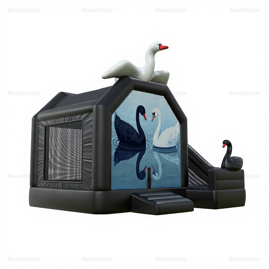 Swan Lake Inflatable Bounce House Slide Combo for Adults - Image 2