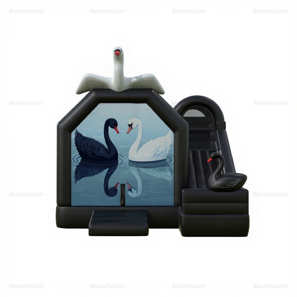 Swan Lake Inflatable Bounce House Slide Combo for Adults - Image 4