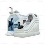 Swan Lake Inflatable Bounce House & Slide Combo Rental