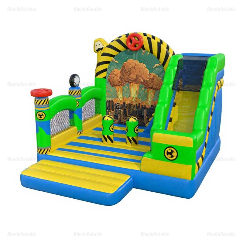 Toxic Combo Inflatable Slide & Bounce House Play Center