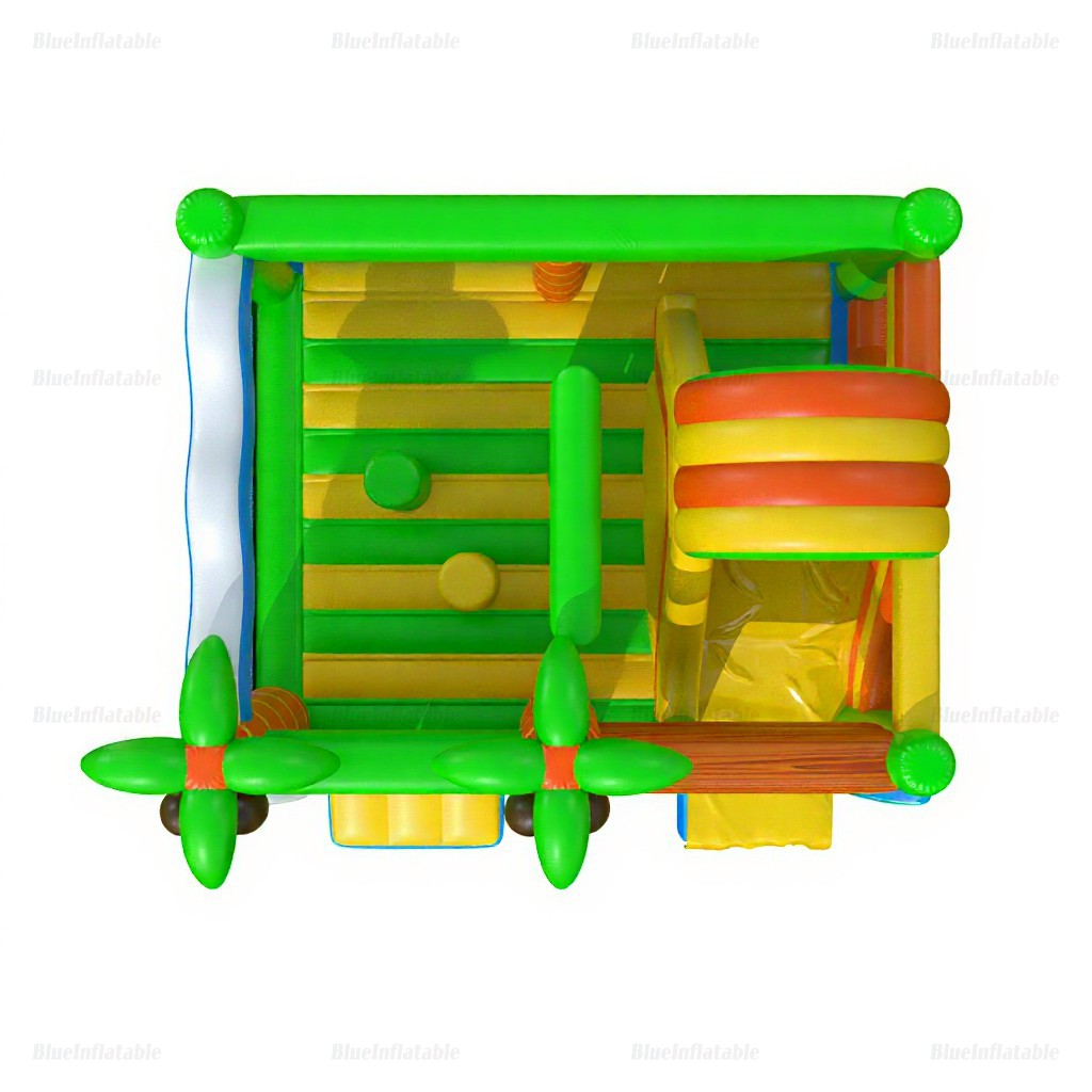 Tropical Ocean Combo Inflatable Bounce House & Slide - Image 4