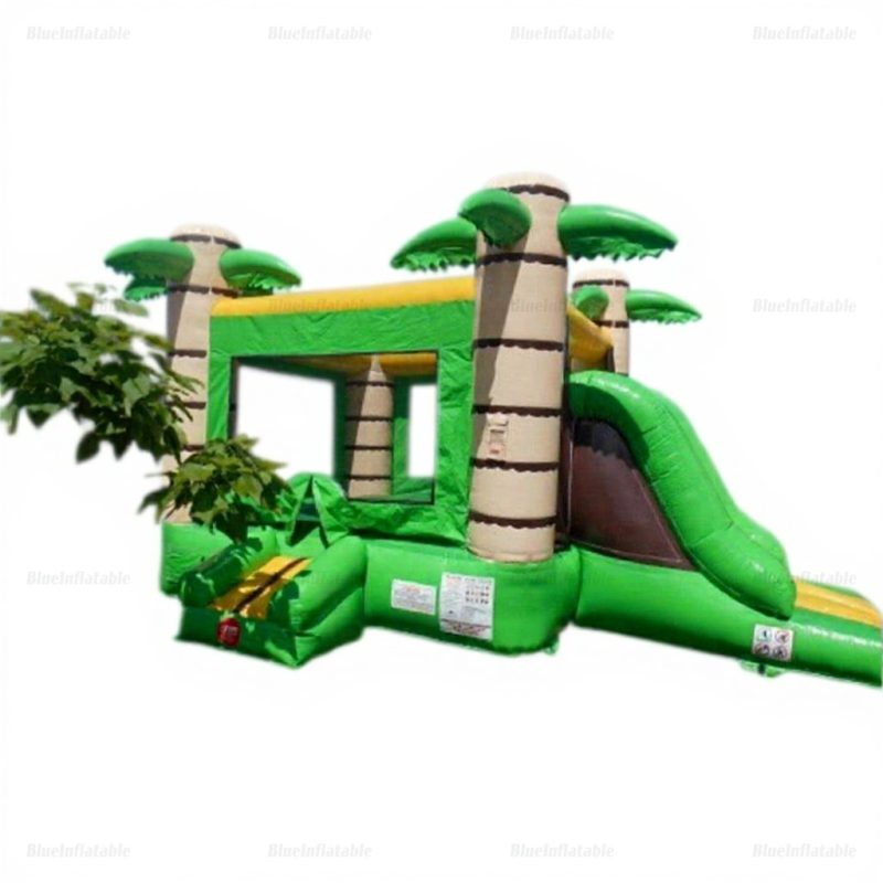Tropical Island Inflatable Bounce House & Water Slide Combo