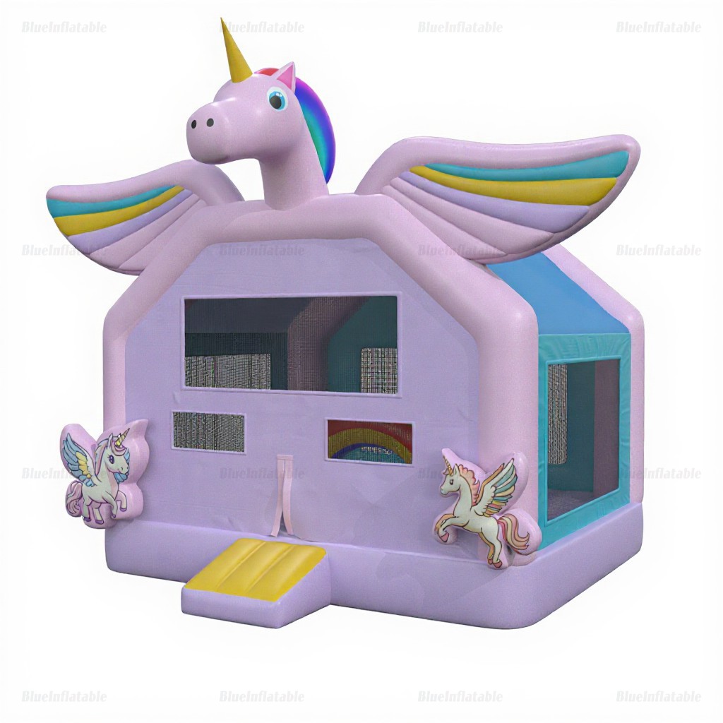 Unicorn Inflatable Bounce House Water Slide