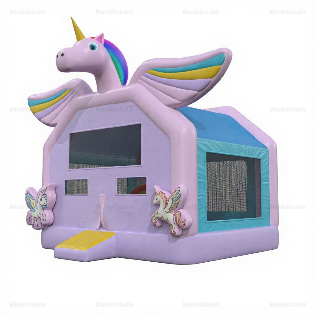 Unicorn Inflatable Bounce House Water Slide - Image 2