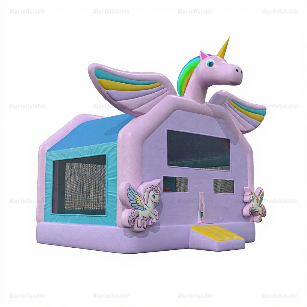 Unicorn Inflatable Bounce House Water Slide - Image 3