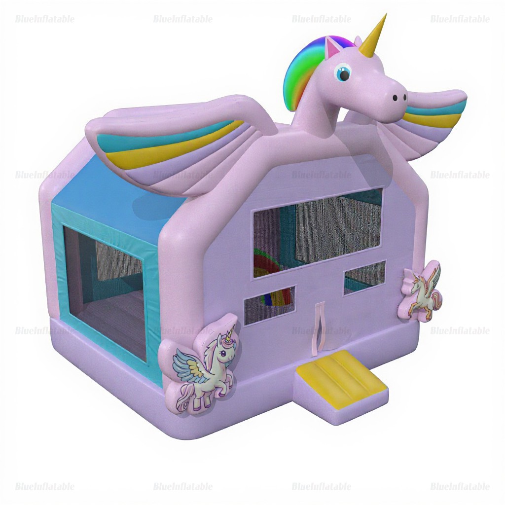 Unicorn Inflatable Bounce House Water Slide - Image 6