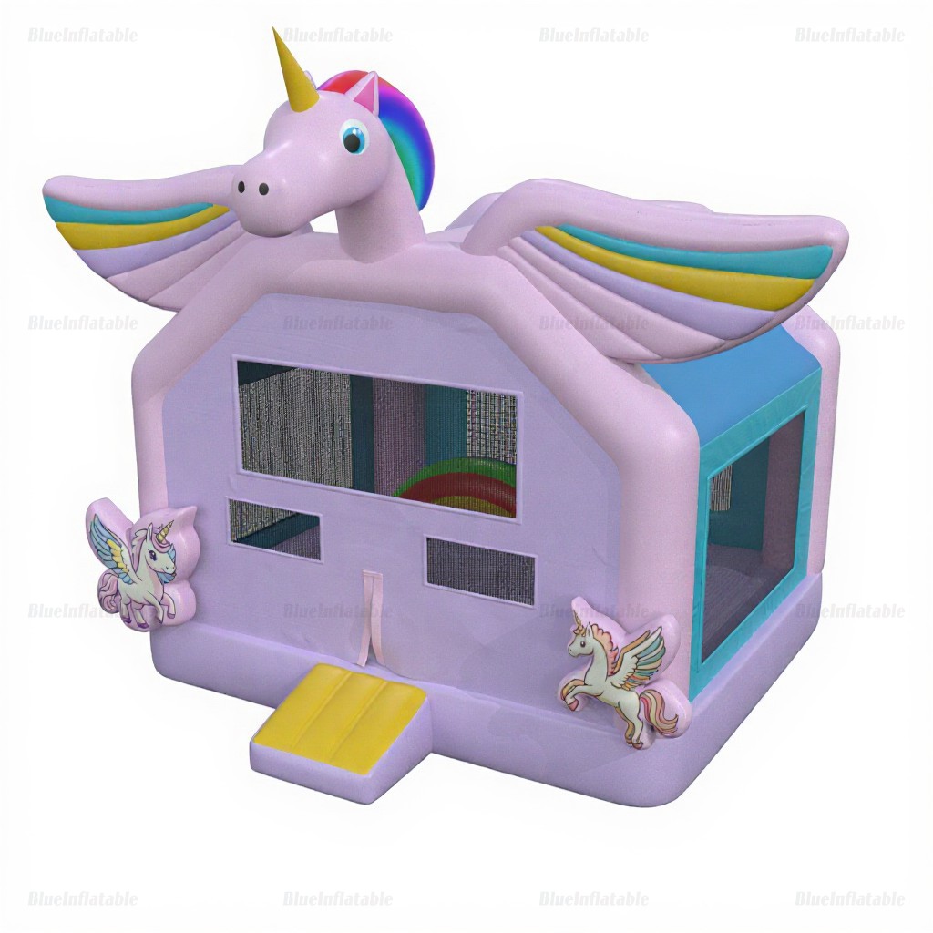 Unicorn Inflatable Bounce House Water Slide - Image 7