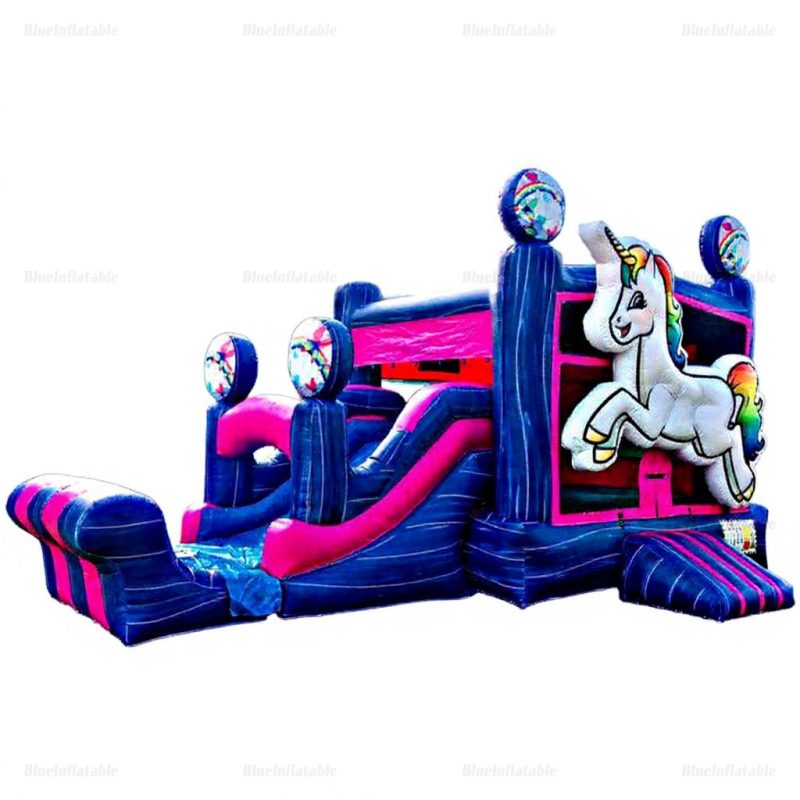 Unicorn Inflatable Bounce House & Water Slide Combo