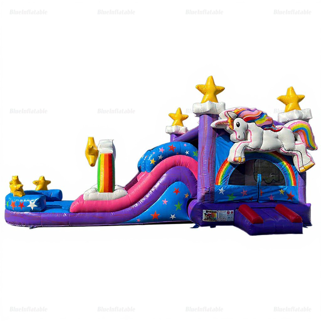 Unicorn Inflatable Bounce House with Slide