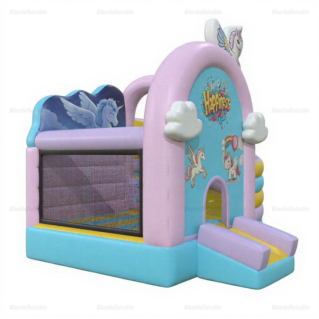 Unicorn Inflatable Bounce House with Slide Rental - Image 3