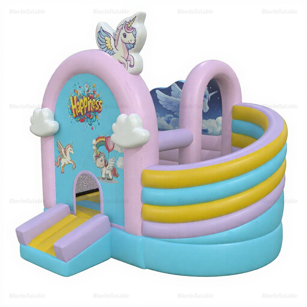 Unicorn Inflatable Bounce House with Slide Rental - Image 7