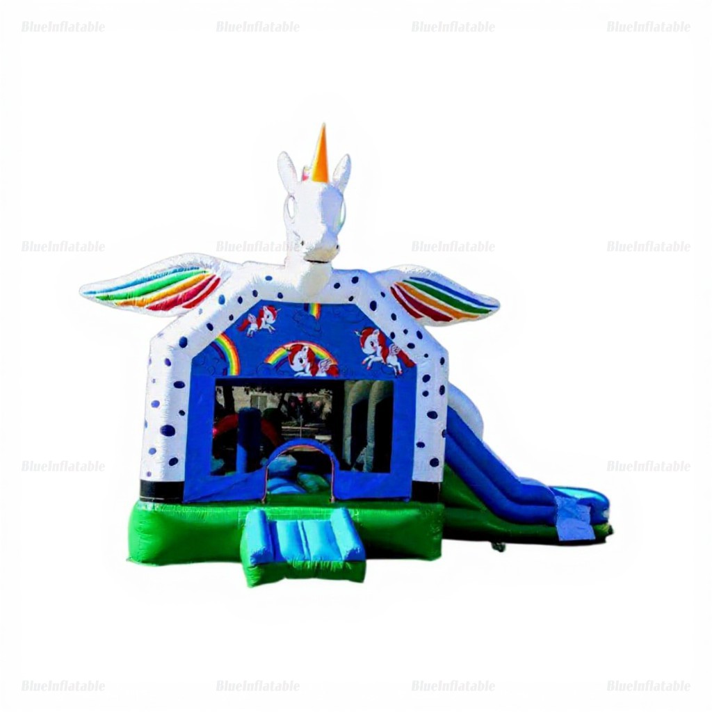 Unicorn Inflatable Bounce House & Water Slide Combo