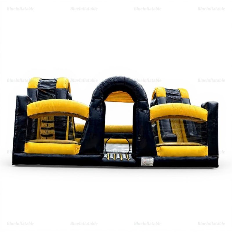 Yellow Bee Inflatable Bounce House with Dual Slides