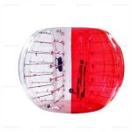 1.5M Indoor Bubble Soccer Ball – Half Red