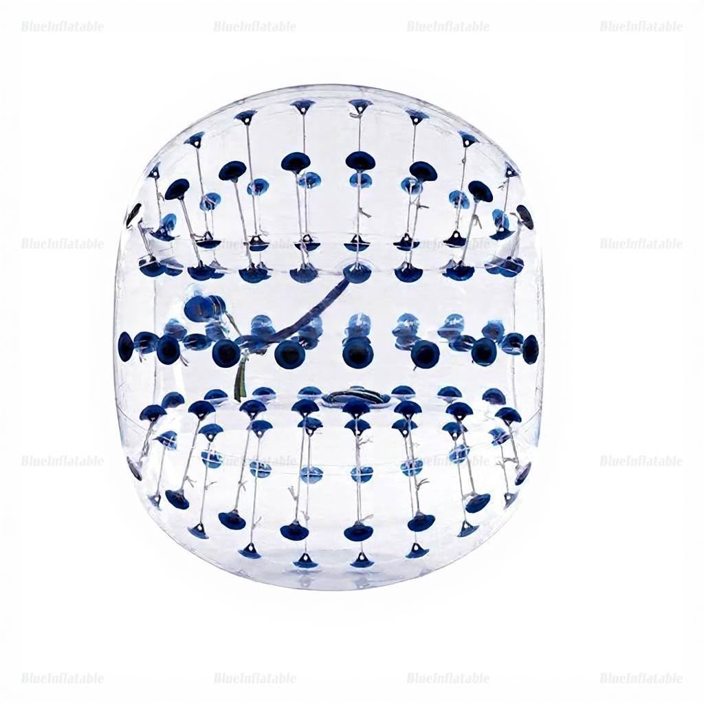 1.5M Blue Dot Bubble Soccer Ball - Image 2