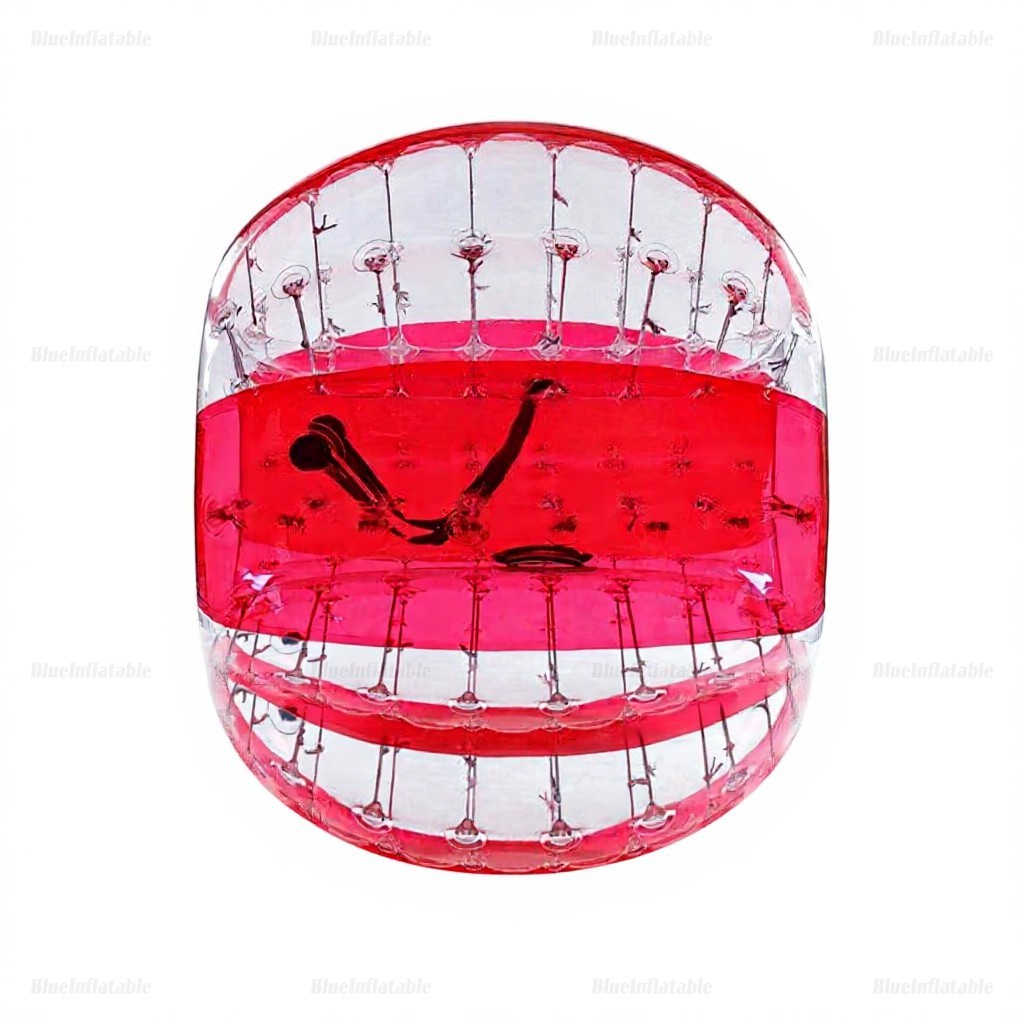 1.5M Red Flower Bubble Soccer Ball Bumper Game - Image 2