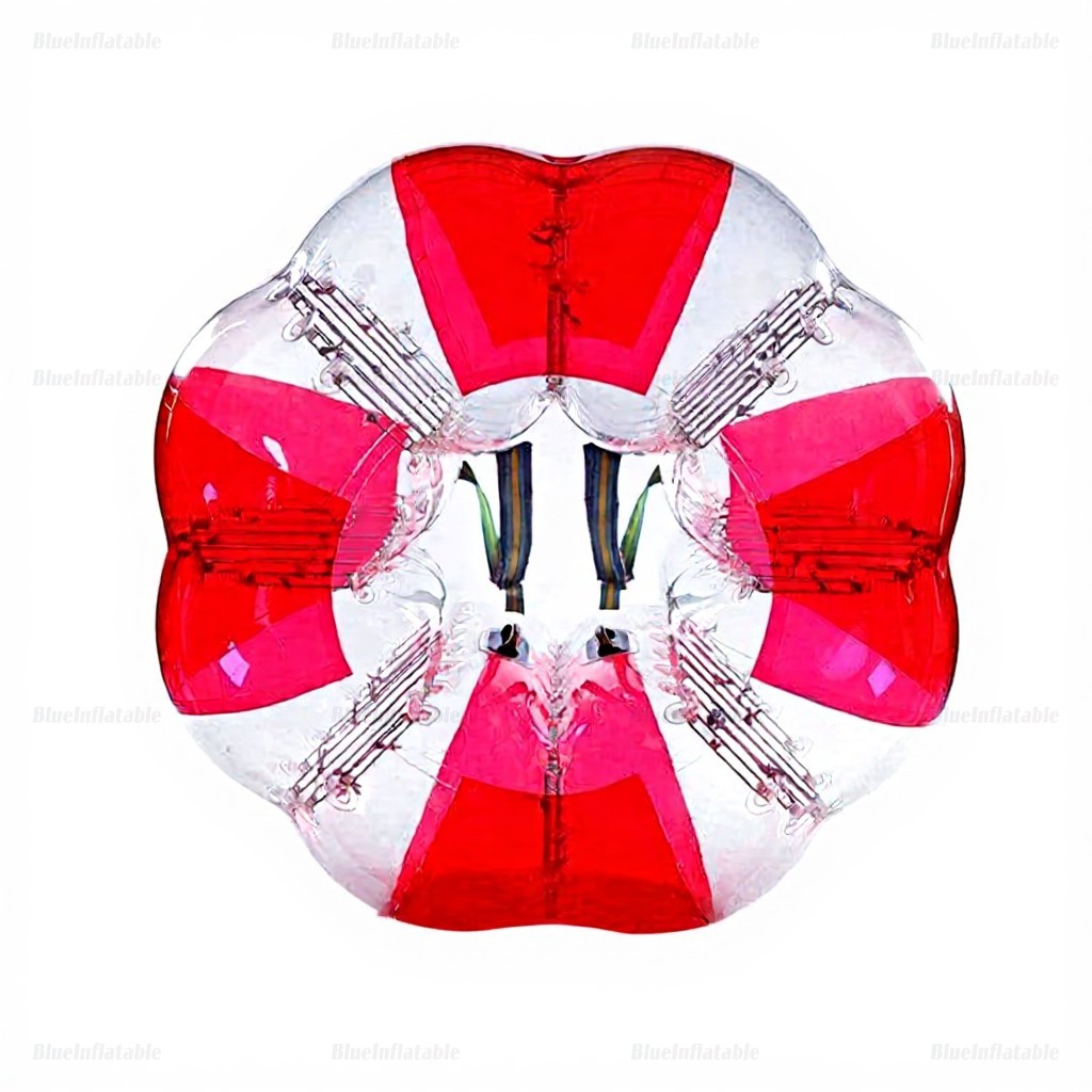 1.5M Red Flower Bubble Soccer Ball Bumper Game - Image 5