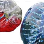 10-Pack PVC Bubble Soccer Balls, 1.5M, with Air Pump