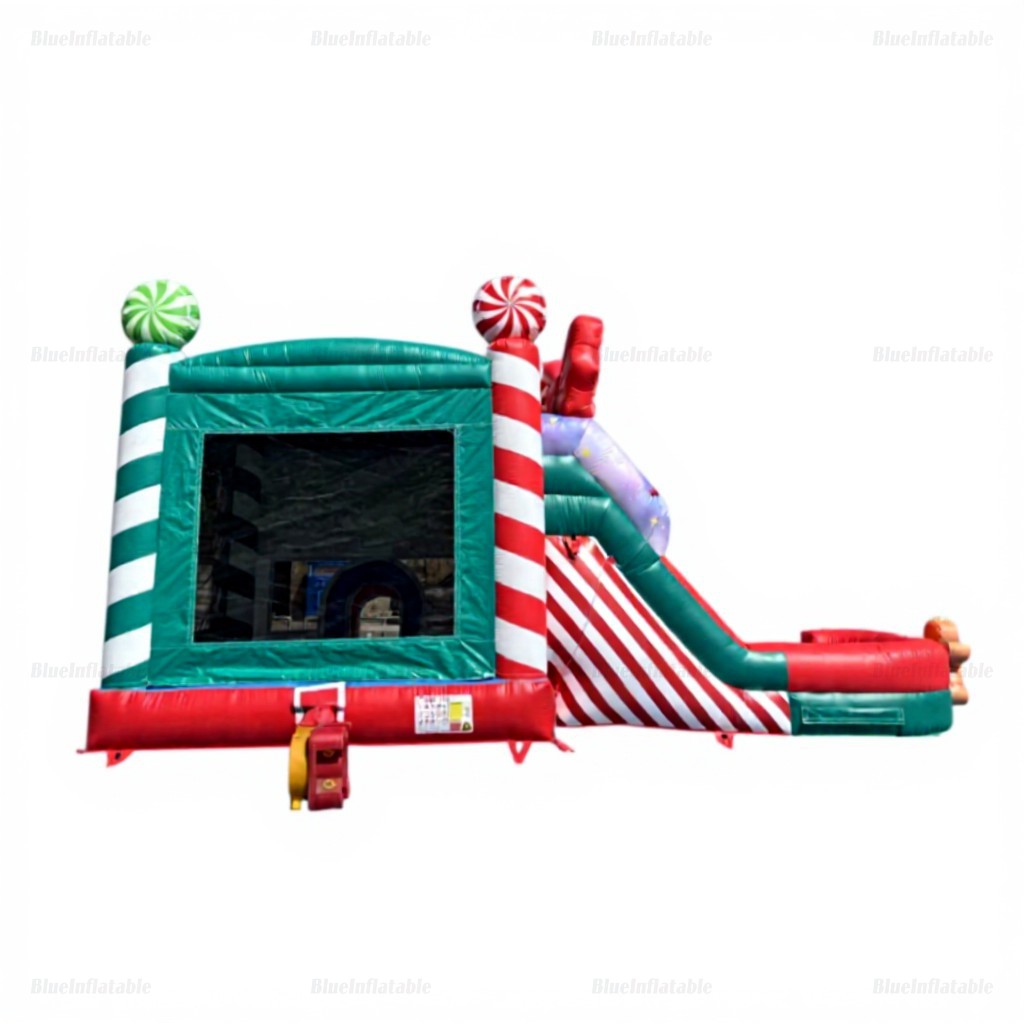 Candy Cane Christmas Tree Inflatable Water Slide & Bounce House - Image 10