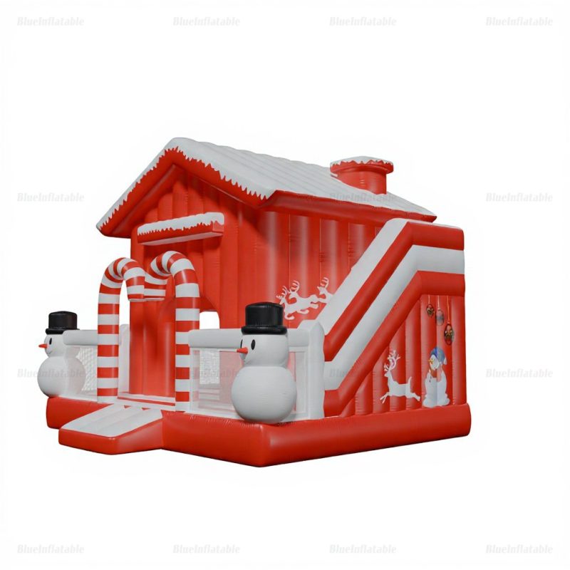 Candy Land Christmas Inflatable Bounce House & Slide Combo