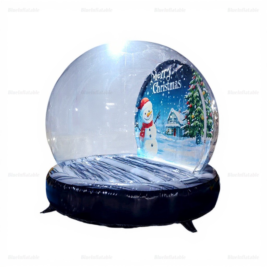 Inflatable Christmas Snow Globe Photo Booth Dome