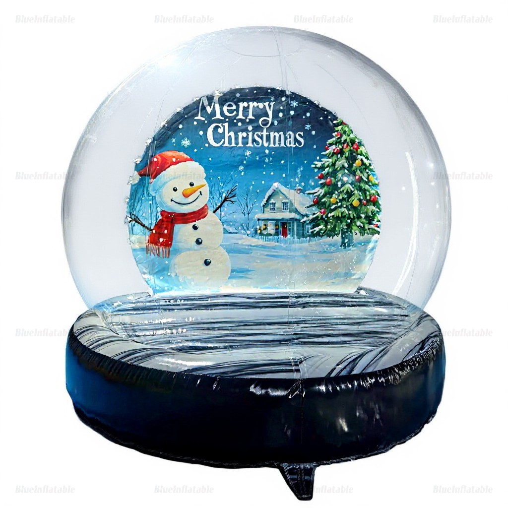 Inflatable Christmas Snow Globe Photo Booth Dome - Image 3