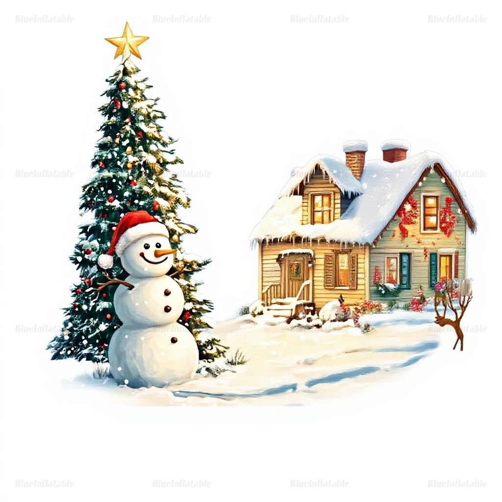 Inflatable Christmas Snow Globe Photo Booth Dome - Image 7