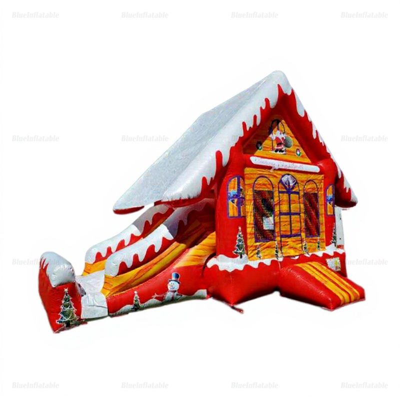 Christmas Inflatable Bounce House with Slide Combo