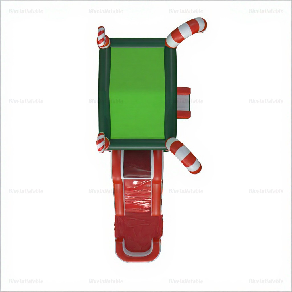 Candy Cane Christmas Bounce House & Water Slide Combo - Image 3