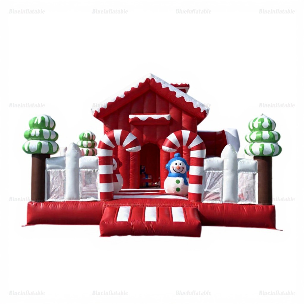 Christmas Candy Land Inflatable Bounce House Slide Combo