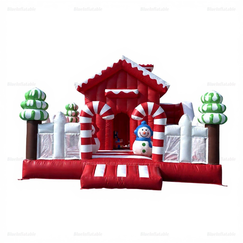 Christmas Candy Land Inflatable Bounce House Slide Combo - Image 5