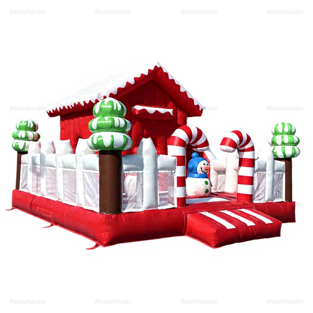 Christmas Candy Land Inflatable Bounce House Slide Combo - Image 6
