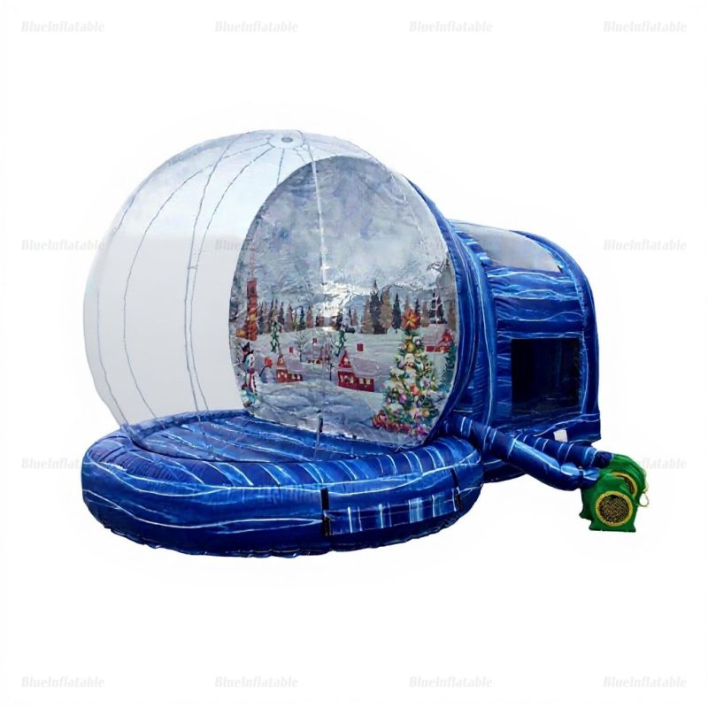 Christmas Inflatable Snow Globe Photo Booth with Tunnel