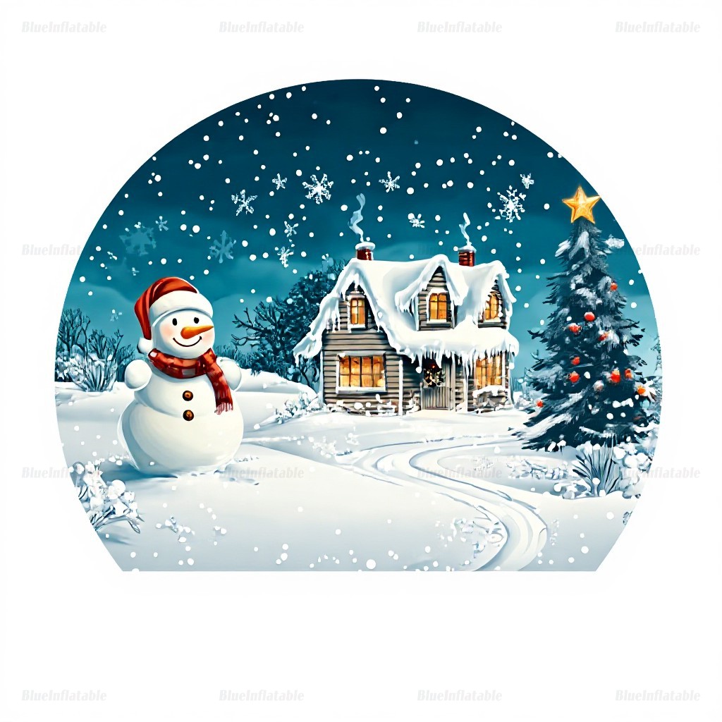 Christmas Inflatable Snow Globe Photo Booth - Image 3