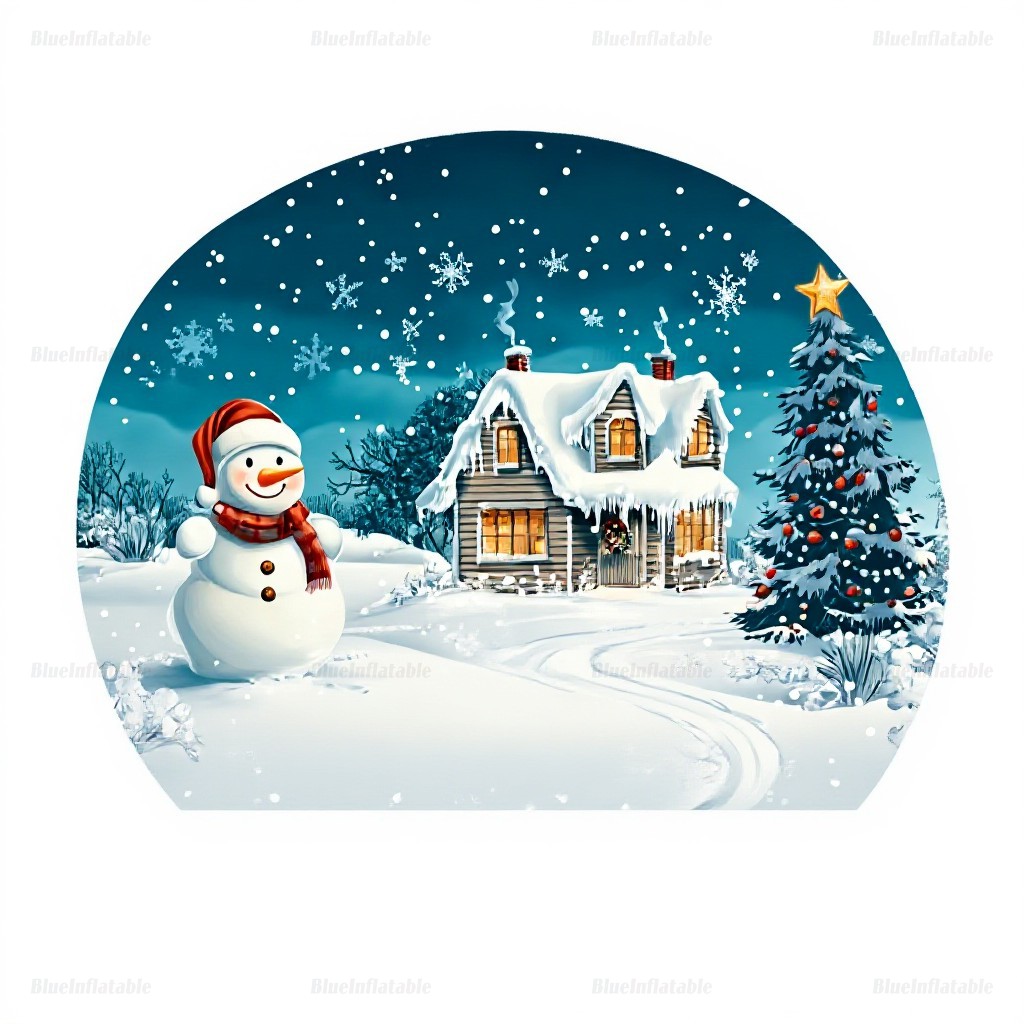 Christmas Inflatable Snow Globe Tunnel for Kids & Adults - Image 6