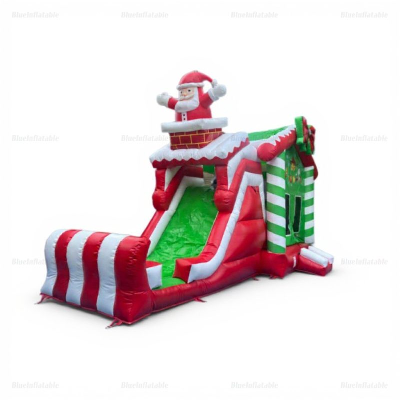 Santa's Christmas Inflatable Bounce House & Water Slide Combo